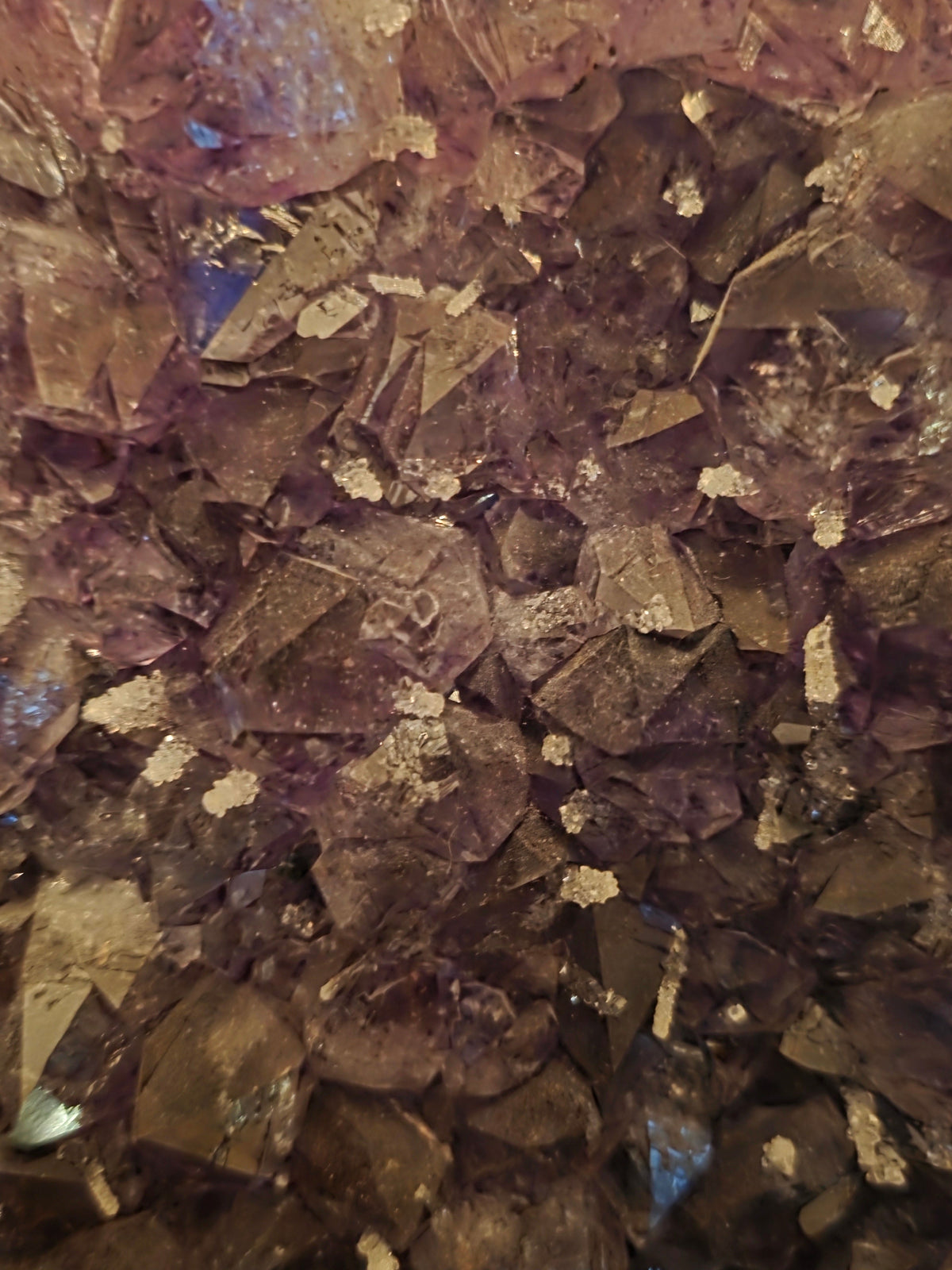 Large Brazilian amethyst cluster close-up – statement crystals