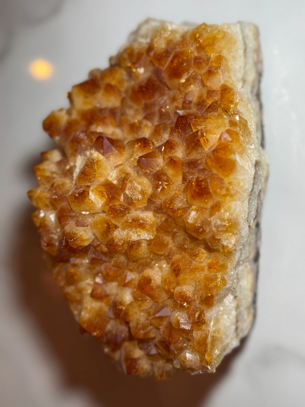 Golden citrine crystal cluster – affordable crystals under £50