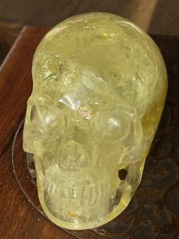 1.3kg natural citrine crystal skull – view 5